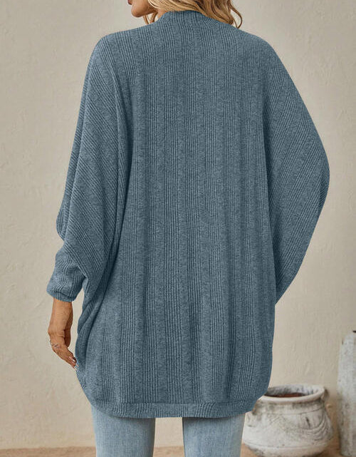 Load image into Gallery viewer, Open Front  Dropped Shoulder Cardigan
