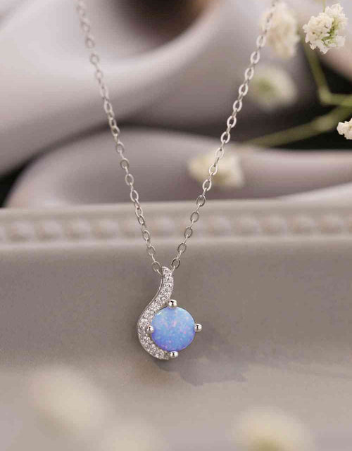 Load image into Gallery viewer, Sweet Beginnings Opal Pendant Necklace
