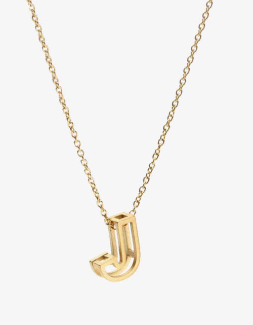 Load image into Gallery viewer, A to J Letter Pendant Nekclace
