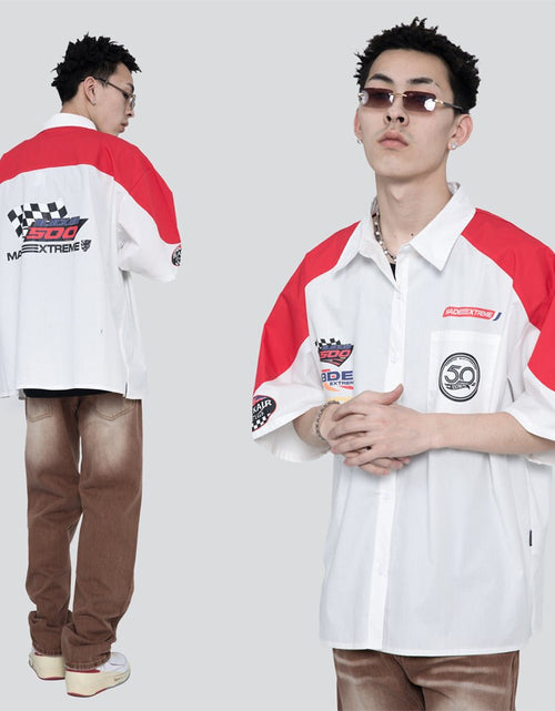 Load image into Gallery viewer, Men&#39;s Patchwork Oversized Shirts
