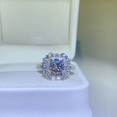 Load image into Gallery viewer, 2 Carat Moissanite 925 Sterling Silver Ring
