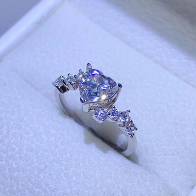 Load image into Gallery viewer, 1 Carat Moissanite 925 Sterling Silver Ring
