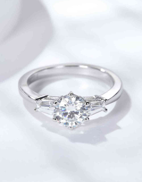 Load image into Gallery viewer, Loyal Love 1 Carat Moissanite Platinum-Plated Ring
