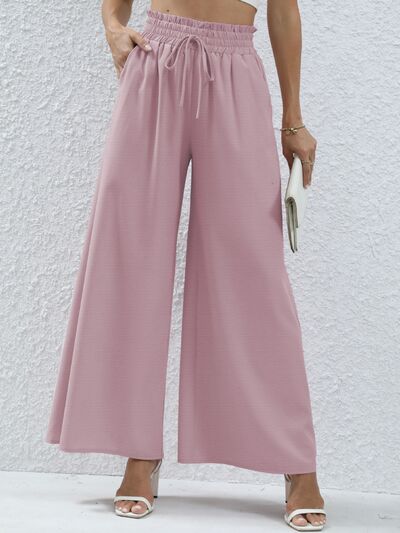 Load image into Gallery viewer, High Waist Wide Leg Pants with Pockets
