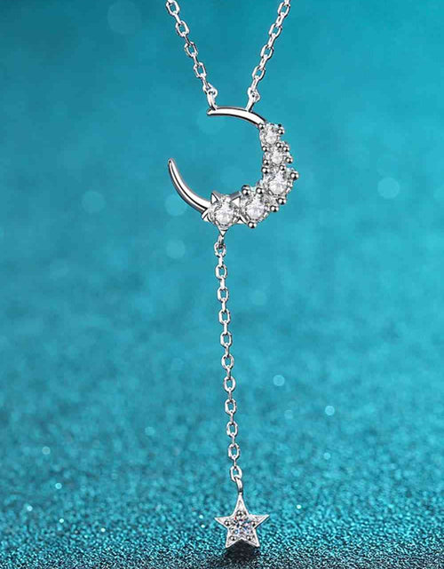 Load image into Gallery viewer, Star &amp; Moon Moissanite Necklace
