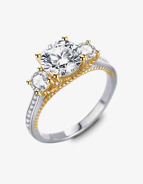 Load image into Gallery viewer, 2 Carat Moissanite Contrast Ring
