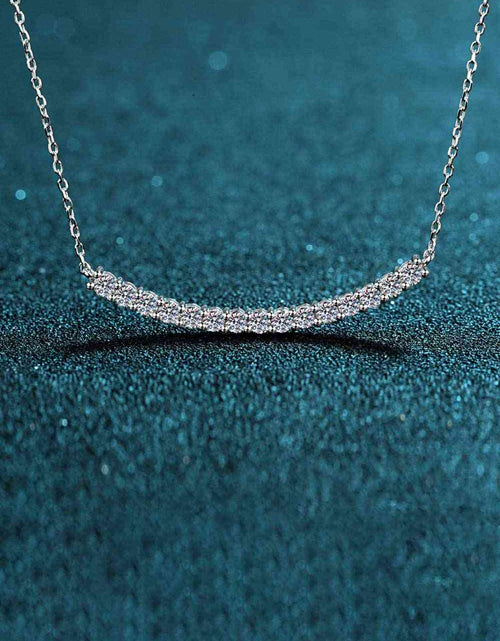 Load image into Gallery viewer, Sterling Silver Curved Bar Necklace
