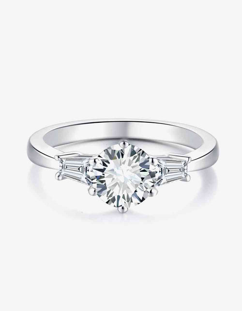 Load image into Gallery viewer, Loyal Love 1 Carat Moissanite Platinum-Plated Ring
