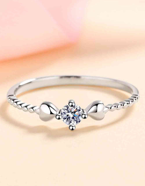 Load image into Gallery viewer, Adored Moissanite Heart 925 Sterling Silver Ring
