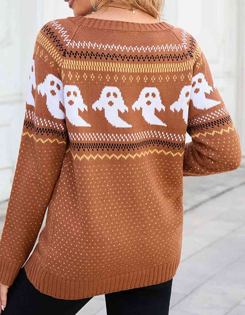 Load image into Gallery viewer, Ghost Round Neck Sweater
