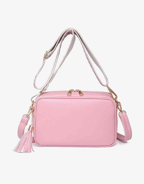 Load image into Gallery viewer, PU Leather Tassel Crossbody Bag
