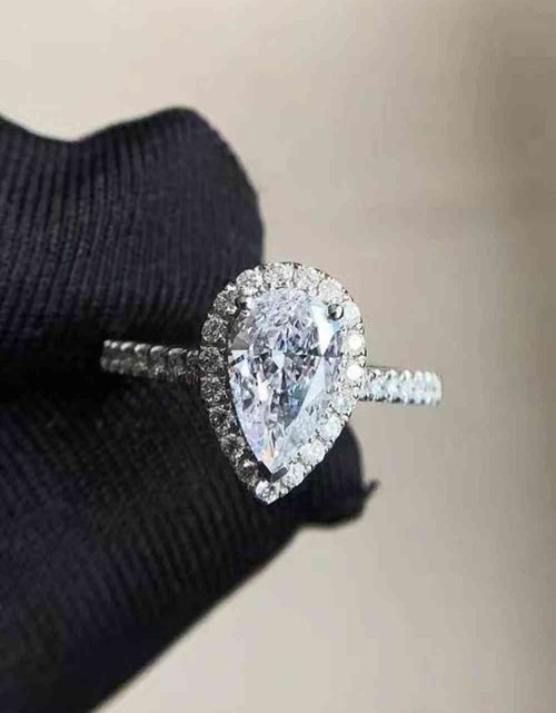 Load image into Gallery viewer, 2 Carat Moissanite Teardrop Cluster Ring
