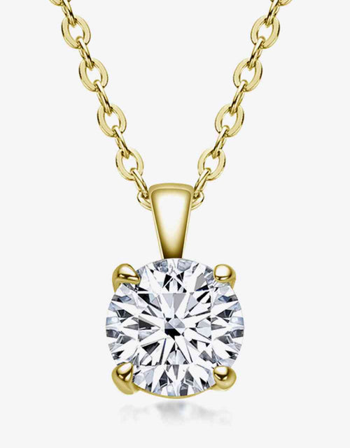 Load image into Gallery viewer, 925 Sterling Silver 1 Carat Moissanite Chain-Link Necklace
