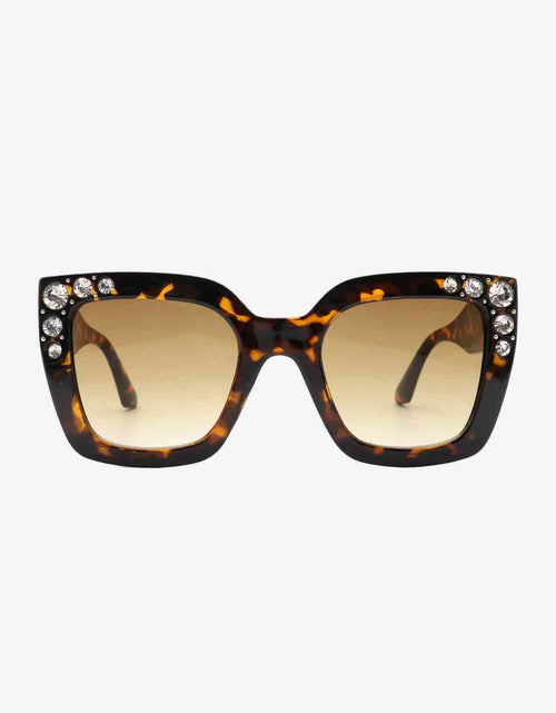 Load image into Gallery viewer, Inlaid Rhinestone Polycarbonate Sunglasses
