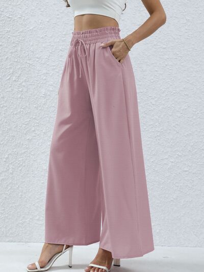 Load image into Gallery viewer, High Waist Wide Leg Pants with Pockets
