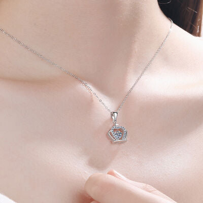 Load image into Gallery viewer, Moissanite Crown 925 Sterling Silver Necklace
