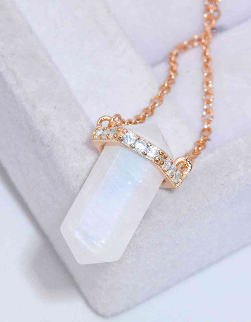 Load image into Gallery viewer, Natural Moonstone Chain-Link Necklace
