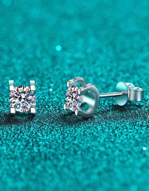 Load image into Gallery viewer, Limitless Love 1 Carat Moissanite Stud Earrings
