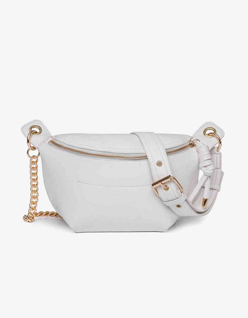 Load image into Gallery viewer, PU Leather Chain Strap Crossbody Bag
