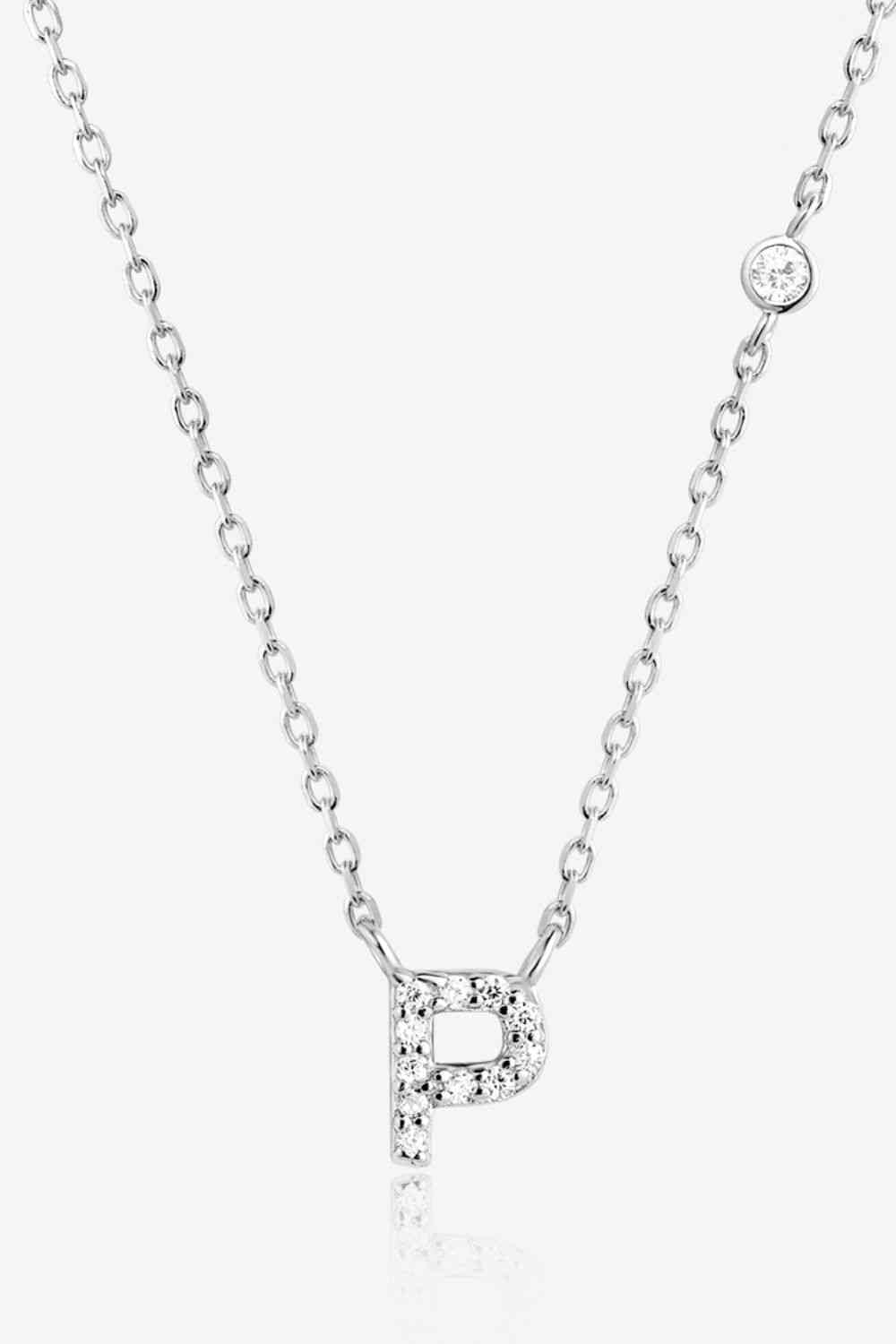 L To P Zircon 925 Sterling Silver Necklace