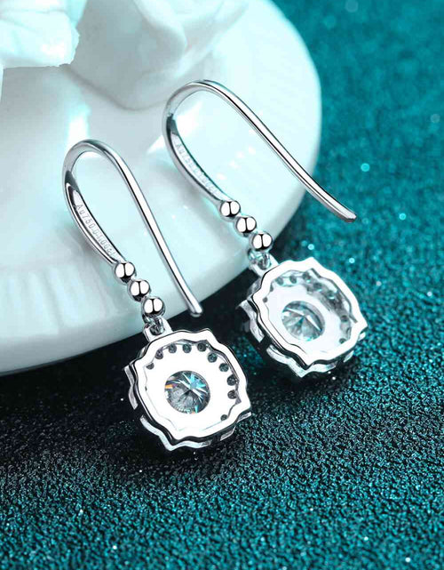 Load image into Gallery viewer, 925 Sterling Silver Moissanite Hook Earrings
