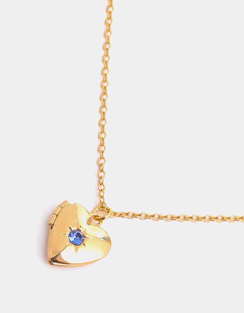 Load image into Gallery viewer, Zircon Heart Shape 14K Gold-Plated Pendant Necklace
