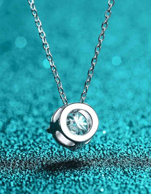 Load image into Gallery viewer, 1 Carat Moissanite Round Pendant Necklace
