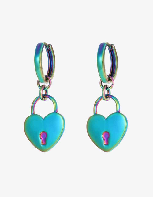 Load image into Gallery viewer, 5-Pair Wholesale Multicolored Heart Drop Earrings
