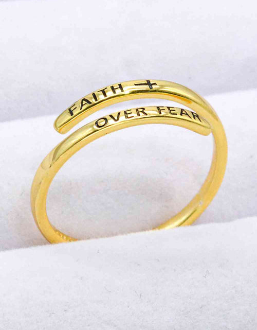 Load image into Gallery viewer, FAITH OVER FEAR Bypass Ring
