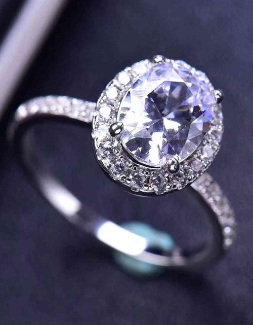 Load image into Gallery viewer, 2 Carat Moissanite Platinum-Plated Ring
