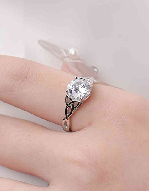 Load image into Gallery viewer, 2 Carat Moissanite 925 Sterling Silver Ring
