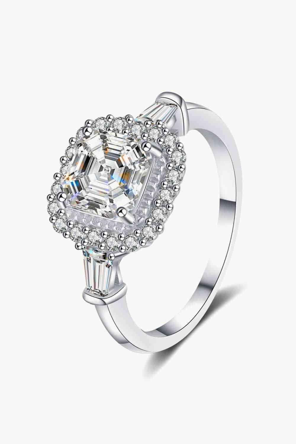 So Much Shine 2 Carat Moissanite Sterling Silver Ring