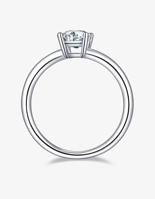 Load image into Gallery viewer, 1 Carat Moissanite 925 Sterling Silver Solitaire Ring
