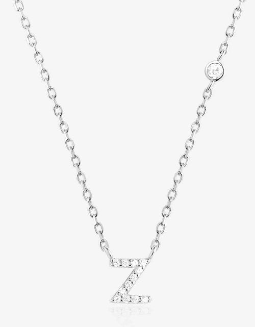 Load image into Gallery viewer, V To Z Zircon 925 Sterling Silver Necklace
