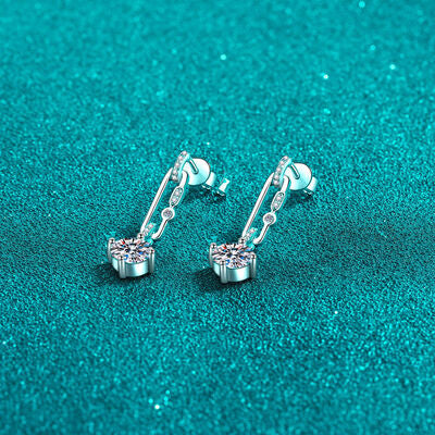 Load image into Gallery viewer, 2 Carat Moissanite 925 Sterling Silver Earrings
