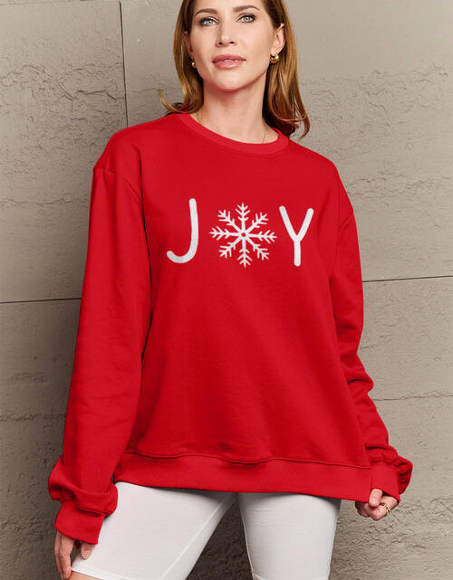 Load image into Gallery viewer, Simply Love Full Size Graphic Long Sleeve Sweatshirt
