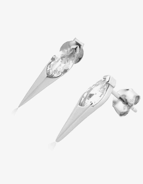 Load image into Gallery viewer, Zircon Decor 925 Sterling Silver Earrings
