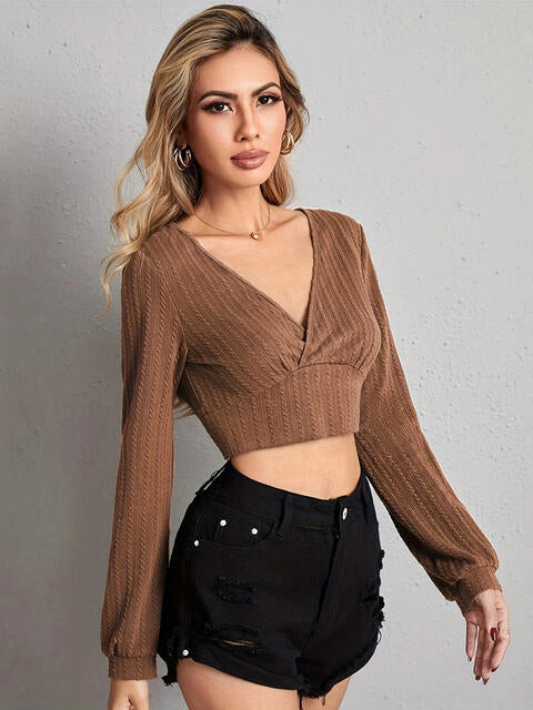 Load image into Gallery viewer, V Neck Crop Top
