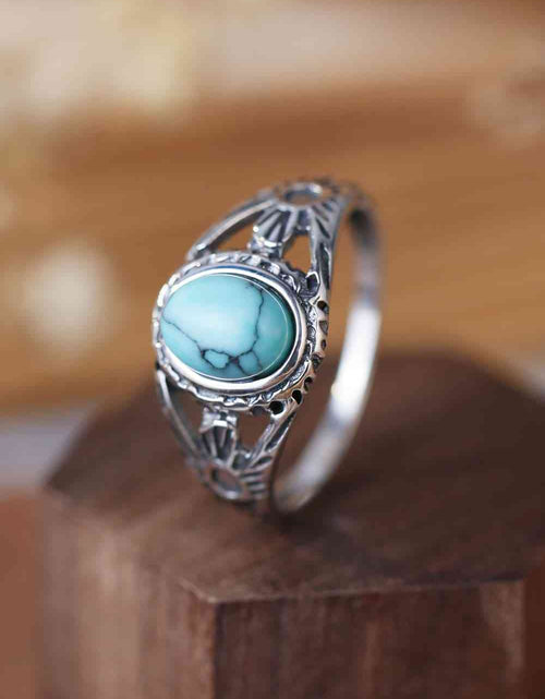 Load image into Gallery viewer, Turquoise 925 Sterling Silver Ring
