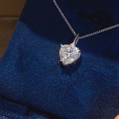 Load image into Gallery viewer, 2 Carat Moissanite 925 Sterling Silver Necklace
