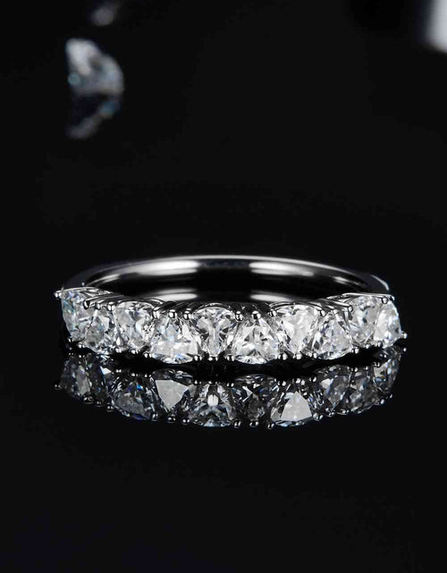 Load image into Gallery viewer, 1 Carat Moissanite 925 Sterling Silver Half-Eternity Ring
