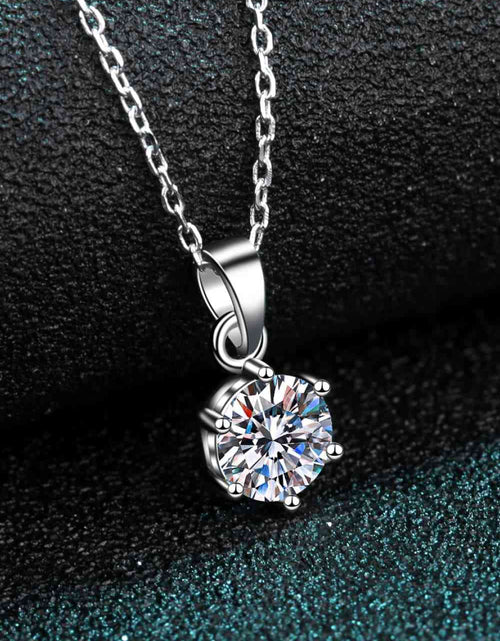 Load image into Gallery viewer, 1 Carat Moissanite 925 Sterling Silver Necklace
