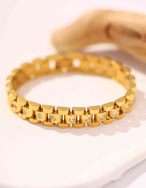 Load image into Gallery viewer, 18K Gold-Plated Watch Band Bracelet
