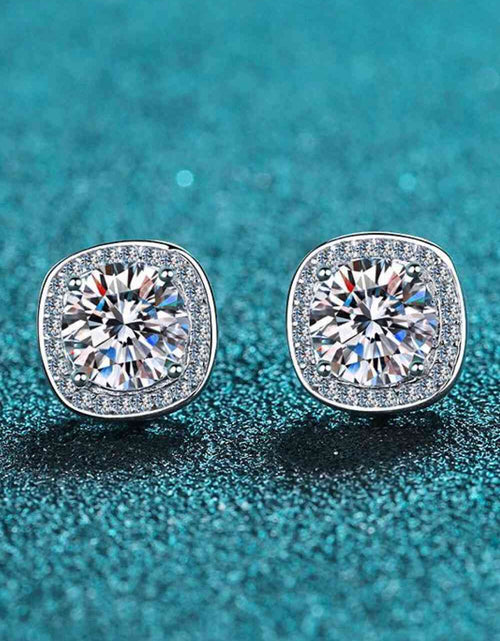 Load image into Gallery viewer, Let Me Love You 1 Carat Moissanite Stud Earrings
