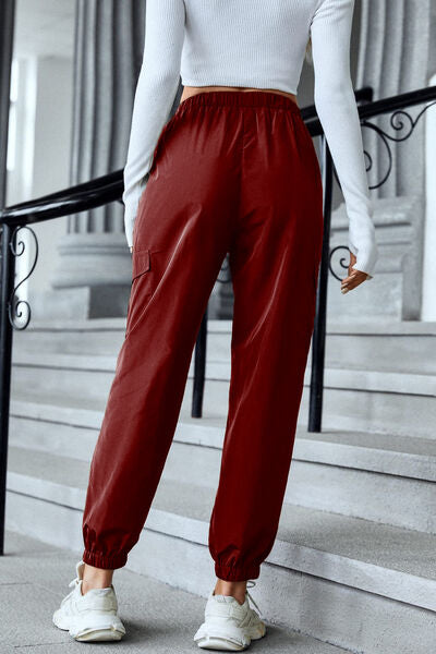 Load image into Gallery viewer, High Waist Joggers with Pockets
