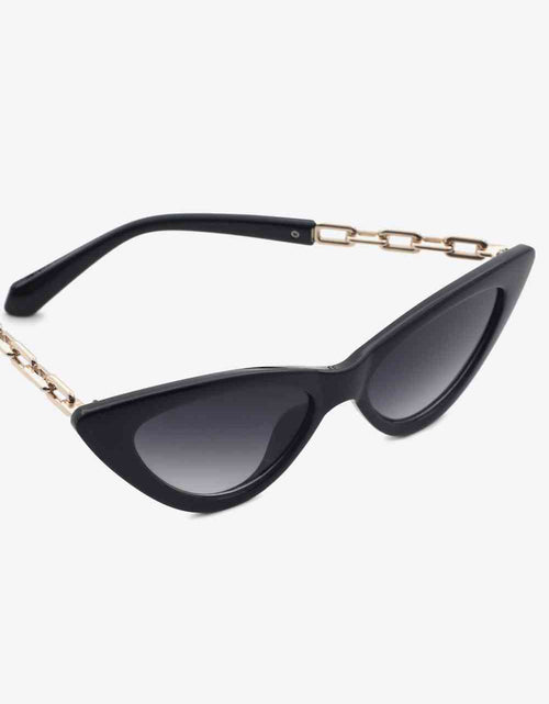 Load image into Gallery viewer, Chain Detail Cat-Eye Sunglasses
