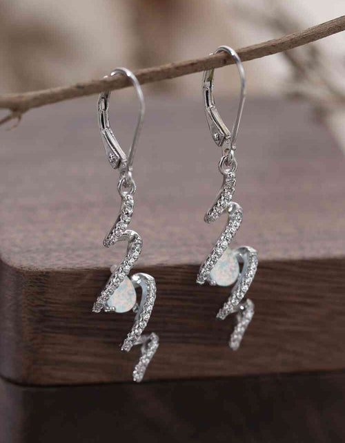 Load image into Gallery viewer, Twisted Opal Drop Earrings
