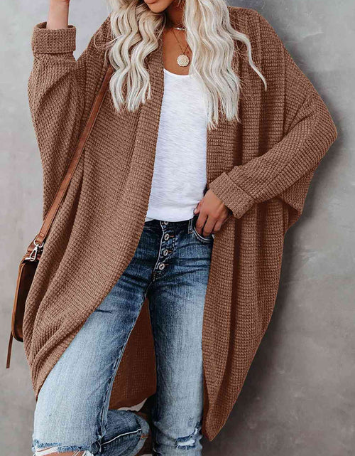 Load image into Gallery viewer, Open Front Long Sleeve Cardigan
