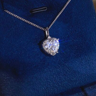 Load image into Gallery viewer, 2 Carat Moissanite 925 Sterling Silver Necklace
