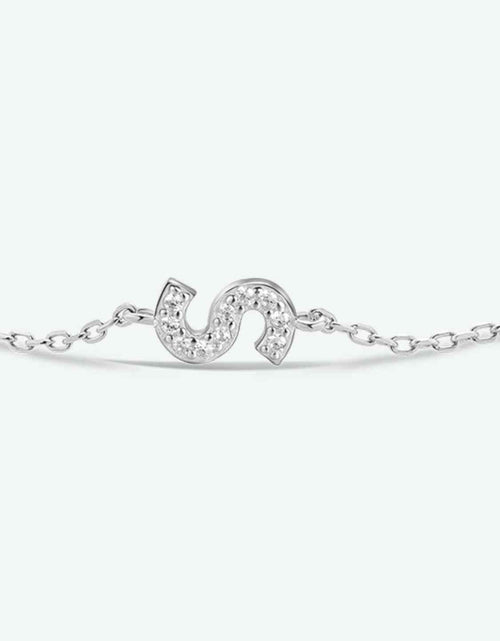 Load image into Gallery viewer, Q To U Zircon 925 Sterling Silver Bracelet
